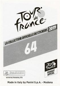 2019 Panini Tour de France #64 Emanuel Buchmann Back